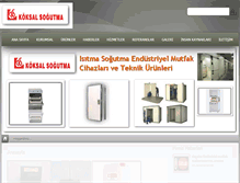Tablet Screenshot of koksalsogutma.com
